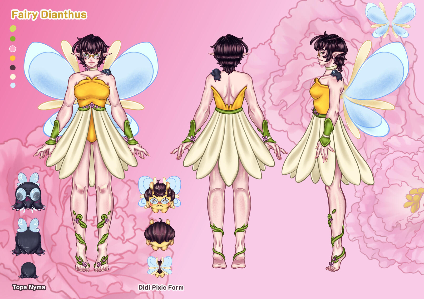 Oc Dianthus Character Sheet