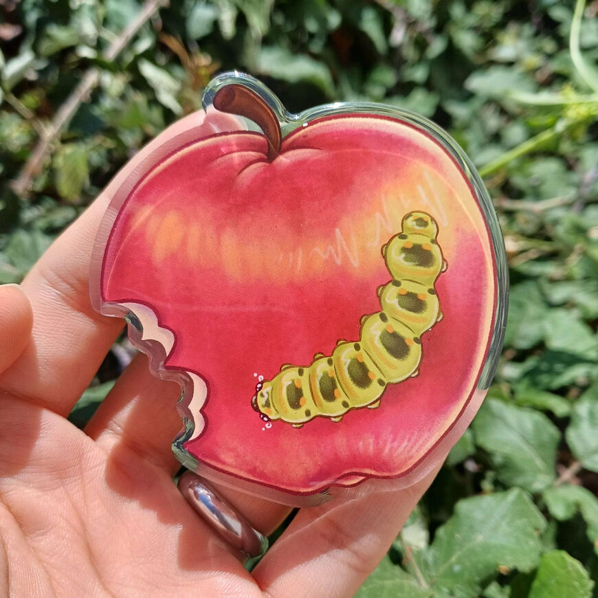 Acrylic Pin Caterpillar